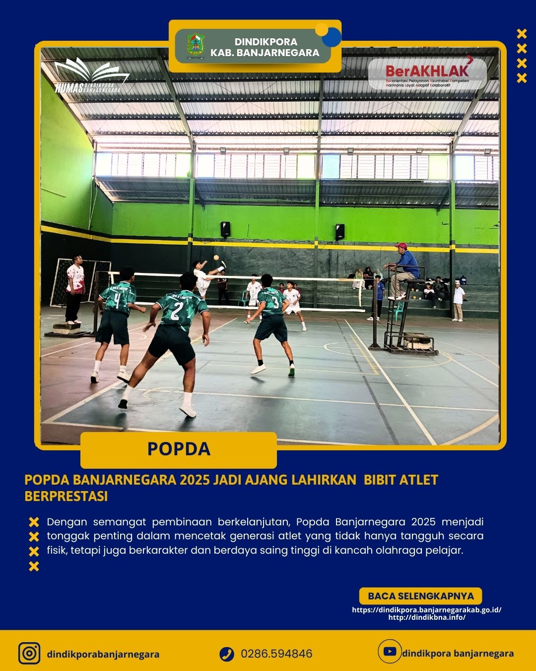 Popda Banjarnegara 2025 Jadi Ajang Pencarian Bibit Atlet Berprestasi